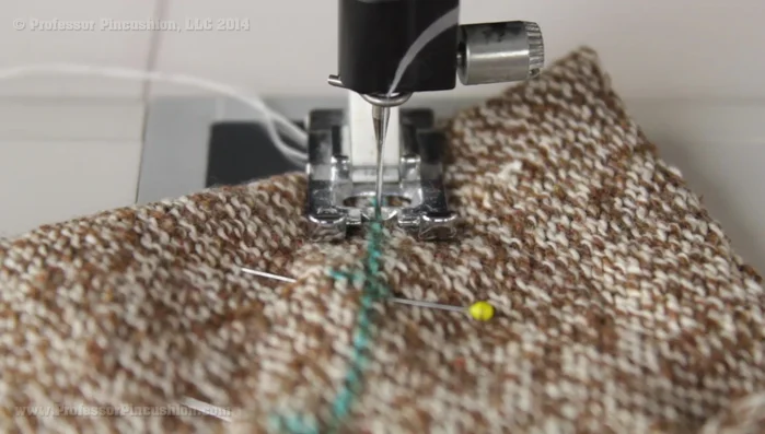 Sew around the outline, leaving the marked X's unsewn for stuffing. Use a ballpoint needle and regular straight stitch.