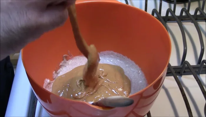 Stir in peanut butter until well combined.