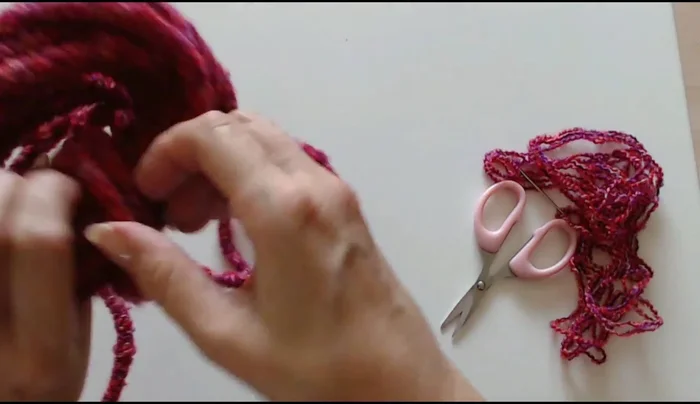 Adjust and shape the cat bed as needed, ensuring a comfortable and secure form for your cat.