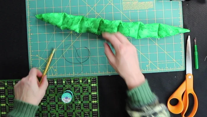 Reinforce squeaker placement: Use the sewing machine to create separation between squeakers, preventing them from shifting.