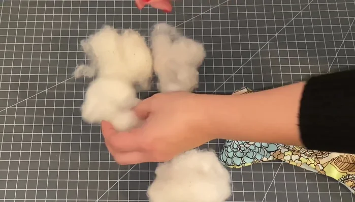 Close the opening by hand or machine stitching.