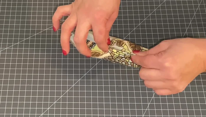 Close the opening by hand or machine stitching.