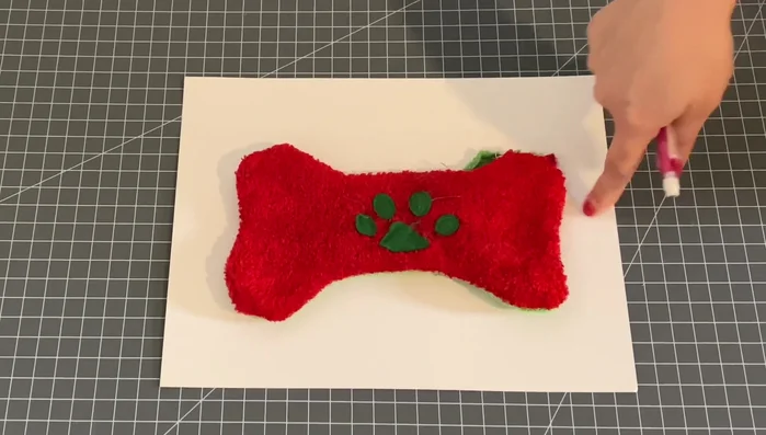 Cut out two fabric pieces.