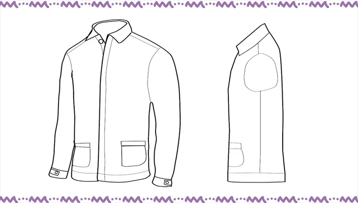 Assess the raincoat and plan adjustments for the dog's size and shape.