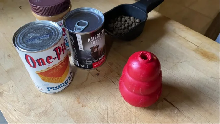 Fruit Kong: Layer blueberries, banana, yogurt, apple slices, and oatmeal.