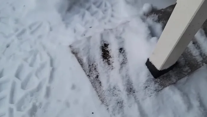 Place concrete pavers under the legs for stability and to prevent sinking.