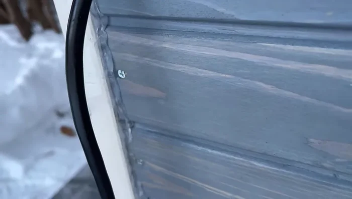 Apply polyurethane coating to all exposed wood parts.