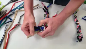 DIY Dog Toy from Recycled Reusable Bags: The Braided Tug-of-War