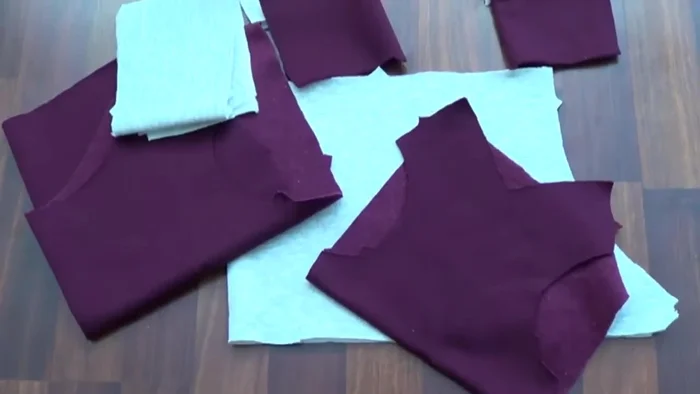 Cut out the pattern pieces. Consider color blocking for a unique look.