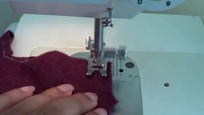 Sew up the shoulder seams using a ½ inch seam allowance.