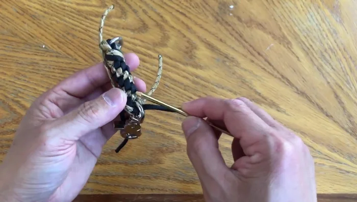 Securely tuck each strand individually.