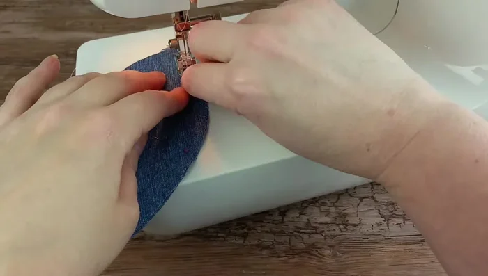 Sew the last seam, leaving the opening.
