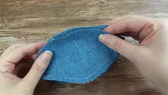 Sew the last seam, leaving the opening.