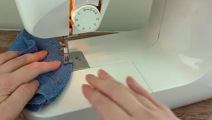 Sew the last seam, leaving the opening.