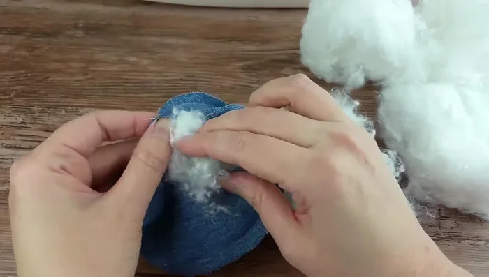 Stitch the opening closed.