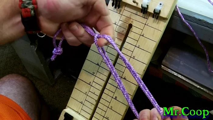 Attach the other end of the rope to the leash.