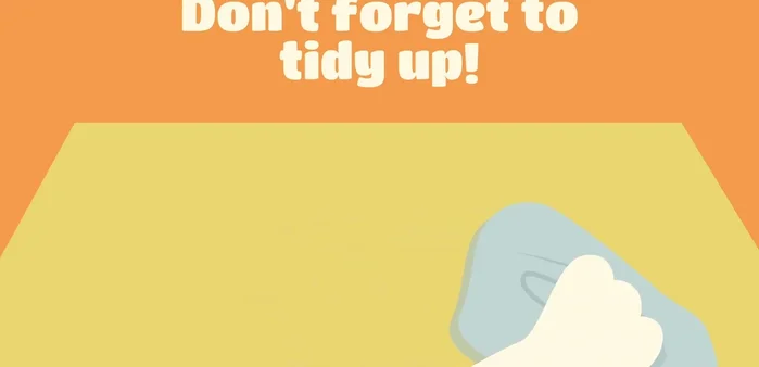 Don't forget to tidy up and recycle the cardboard panels.