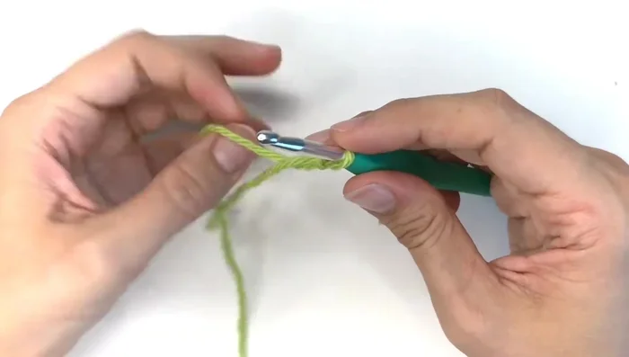 Make a slip knot and chain 15.