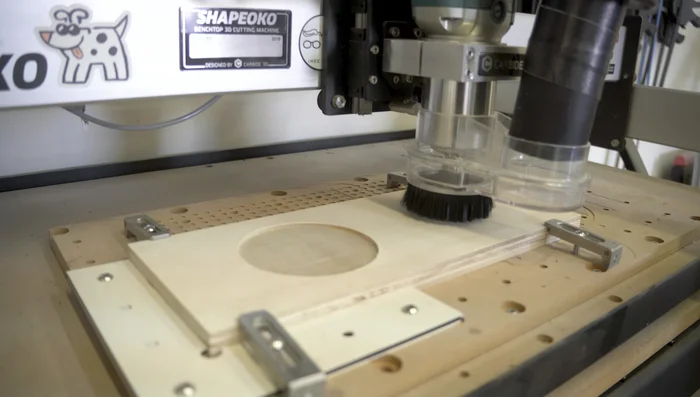 Create the Dog Bowl Shelf (using CNC for pockets - optional)