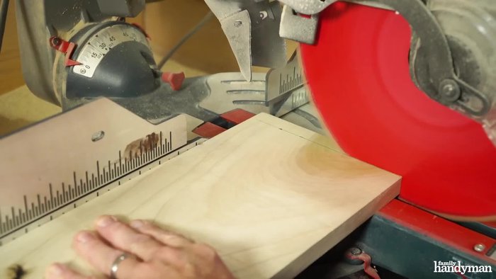 Cut cleats: Two 34 1/2" pieces for front and back, and two 24" pieces for the sides.