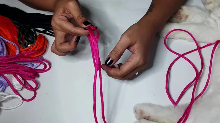 Continue braiding until you reach the desired length.