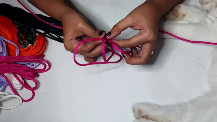 Continue braiding until you reach the desired length.