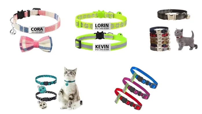 Announce the review of five best personalized cat collars recommended by users and experts.